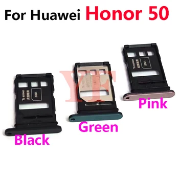 Sim paliktņa Turētājs Huawei Honor 50 60 Pro Lite SE X50i SIM Kartes ligzda Slots Turētāju Adapters Ligzda Remonta Daļas